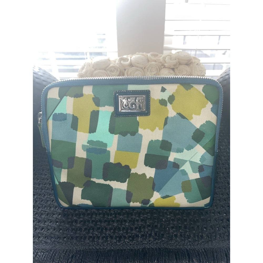 Brighton Tablet / Ipad Case Paint BX Coated Fabric Full Zip Magnetic Back Pocket
